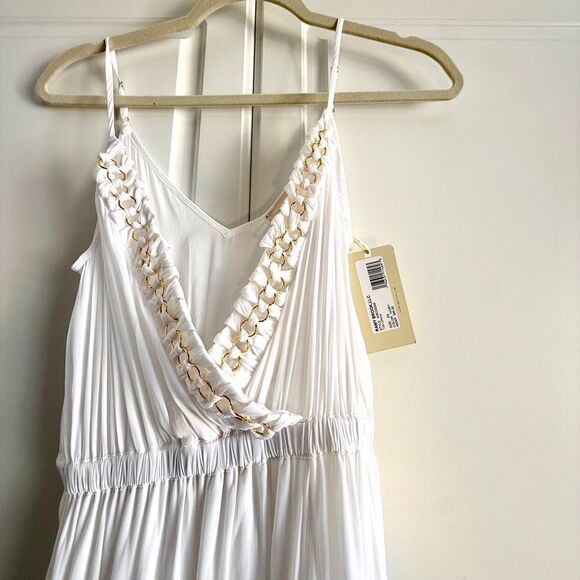 NWT Ramy Brook “Tori” high low dress Dress in white.  Size XS - Picture 2 of 9